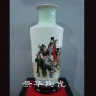 景德镇陶瓷器名家手绘作品名人名作艺术品花瓶秋生作品出塞图摆件